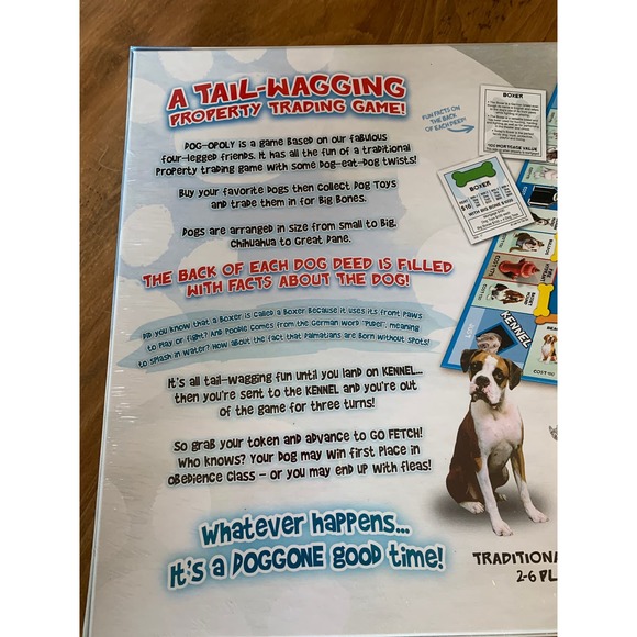 DOG-OPOLY Board Game Monopoly Themed Game SEALED Made in USA Late For the Sky - Picture 5 of 6